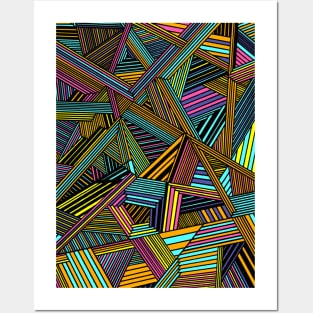 Geometric Lines Posters and Art